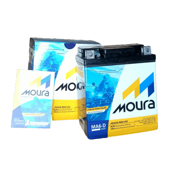 Bateria Moura Moto - MA6-D - 6 Ah