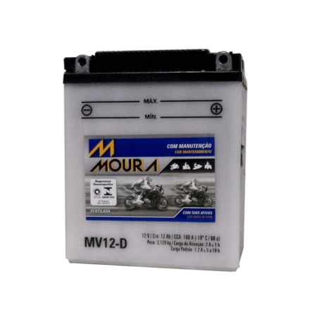 Bateria Moura Moto - MV12-D - 12 Ah