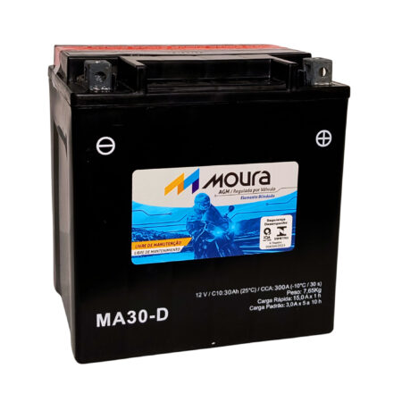 Bateria Moura Moto - MA30-D - 30 Ah