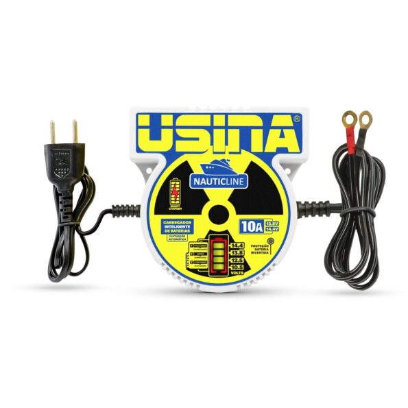 Carregador Inteligente de Baterias Usina Nauticline 10A - 12V
